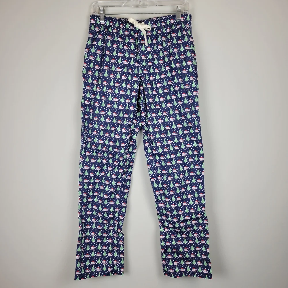 Vineyard Vines Santa Whale Christmas PJ Pants - Picture 1 of 6